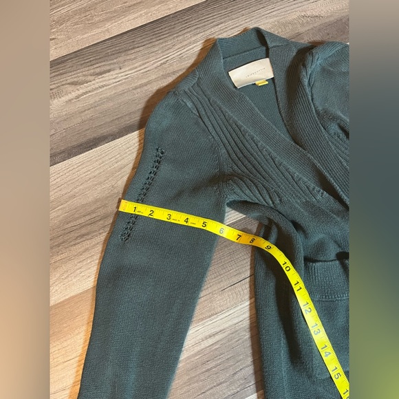 Leifsdottir/Anthropologie Brand Green Cardigan Sweater SZ Small - Picture 9 of 11